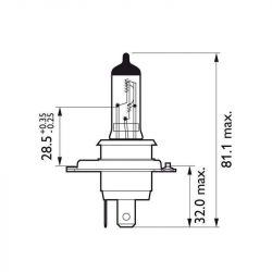 Ampoule halogène H4 MotoVision Philips BMW R NineT image 2