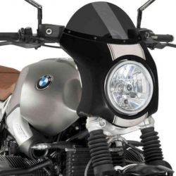 Semi-carenage Puig Retro carbone BMW R NineT Scrambler - fumé foncé image 1
