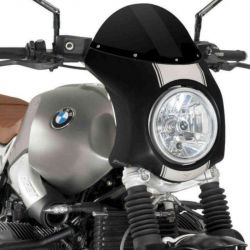 Semi-carénage Puig Retro carbone BMW R NineT Scrambler - noir image 1
