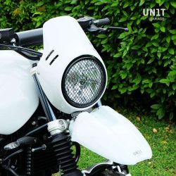 Garde-boue avant haut Paris-Dakar blanc Unit Garage BMW R NineT Urban GS image 1