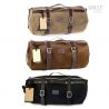 Kalahari Unit Garage 25 liter leather duffel bag - Jet Black picture 3