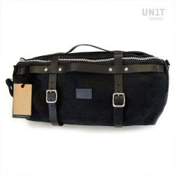Kalahari Unit Garage 25 liter leather duffel bag - Jet Black picture 4