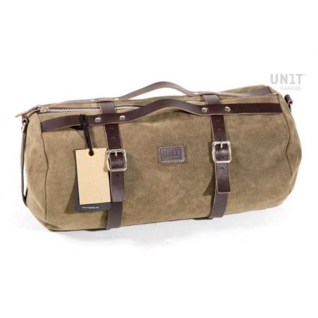 Kalahari Unit Garage 25 liter leather duffel bag - Moss Grey picture 1