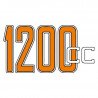 Tank sticker “1200cc” CreativGarage BMW R NineT image 1