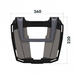 Top case support Hepco&Becker Alurack BMW R NineT picture 2