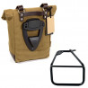 Beige canvas bag + left bracket Unit Garage BMW R12 NineT