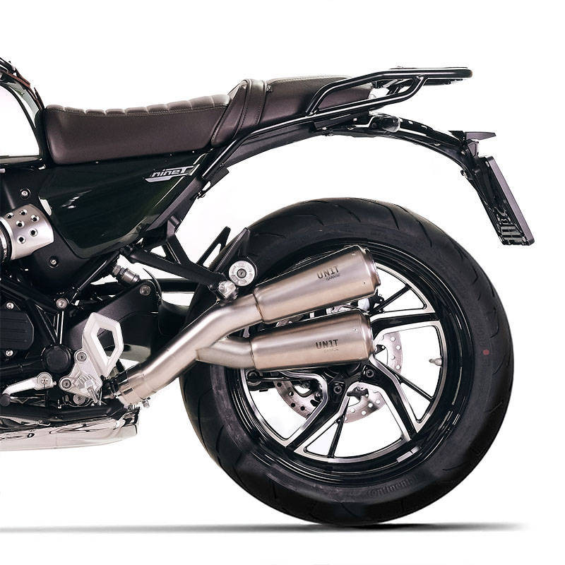 Unit Garage double low exhaust BMW R12 & R12 NineT - Titanium