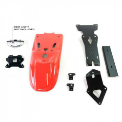 Paris Dakar rear mudguard for Unit Garage BMW R NineT - red picture 2