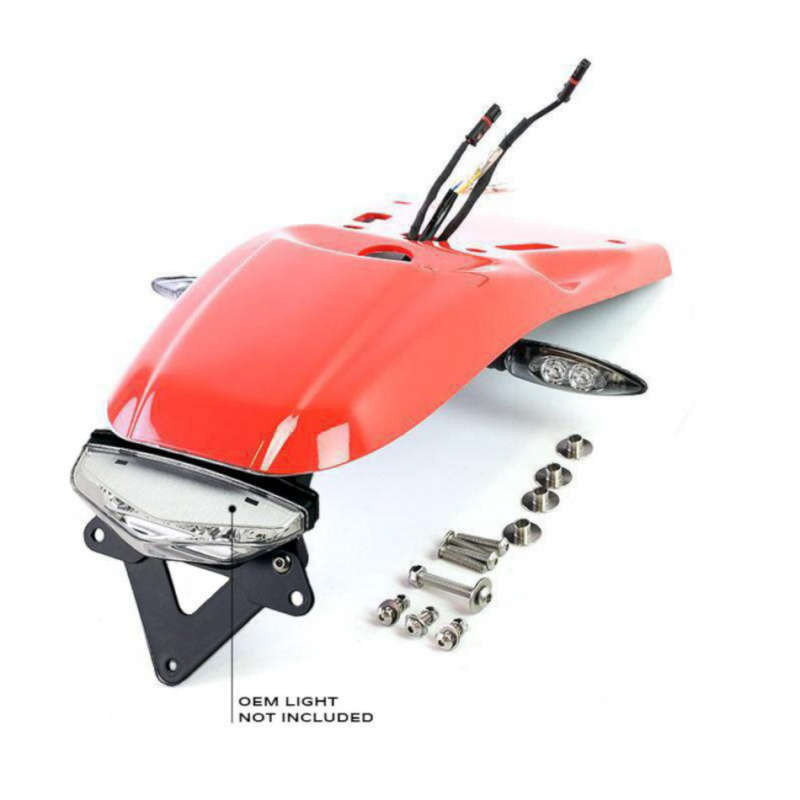 Paris Dakar rear mudguard for Unit Garage BMW R NineT - red picture 1
