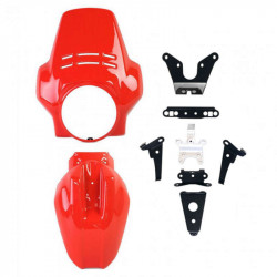 Saute-vent Fenouil et garde-boue Paris Dakar Unit Garage BMW R12 & R12 NineT - rouge image 1