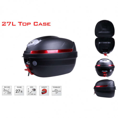 Support de top-case & top-case GIVI BMW R12 - 27 litres・R12 Store