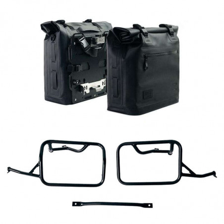 Pair of Khali panniers and Unit Garage frames BMW R12 NineT - 35/45 liters