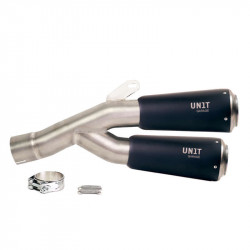 Unit Garage double low exhaust BMW R12 & R12 NineT - Titanium/black picture 2