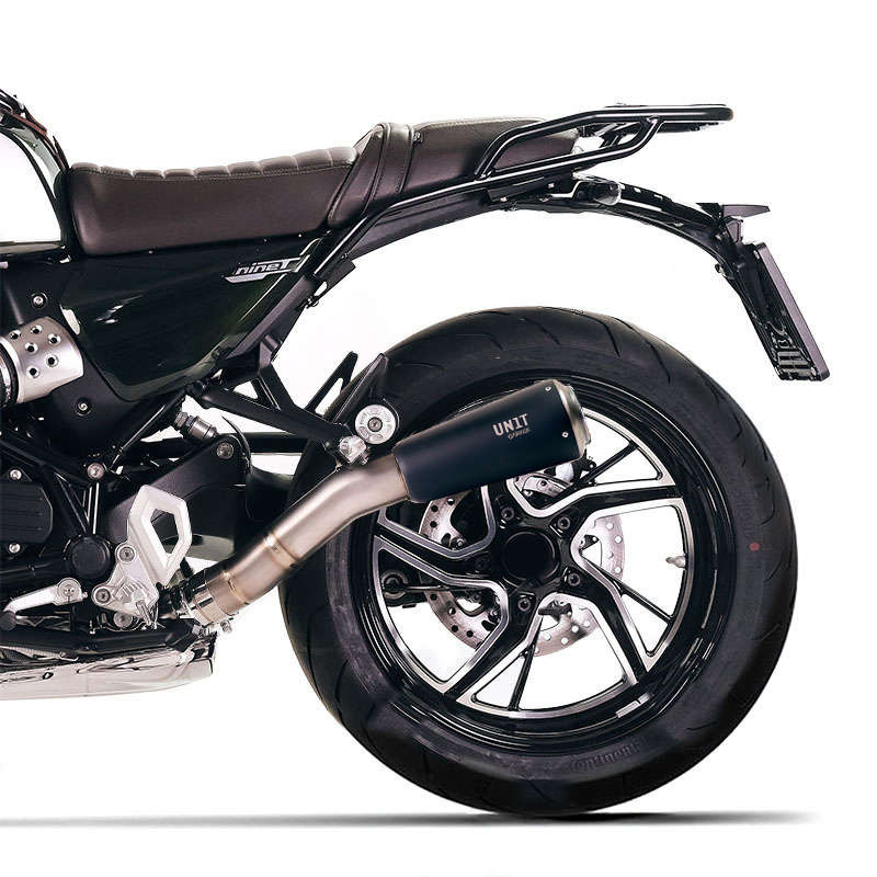 Unit Garage low exhaust BMW R12 & R12 NineT - Titanium/black picture 1