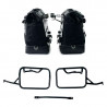 Pair of black/black Cult canvas panniers + frames Garage BMW R12 NineT - 40/50 liters picture 2