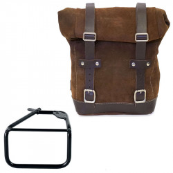 Colorado Brown leather pannier set + right-hand bracket BMW R12 nineT