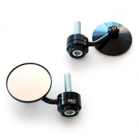 Rear view mirrors with handlebar ends Unit Garage BMW R NineT - black picture 1