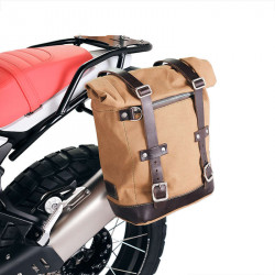 Beige canvas bag + left bracket Unit Garage BMW R12 GS - 10/14 liters picture 3