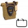 Beige canvas bag + left bracket Unit Garage BMW R12 GS - 10/14 liters picture 2