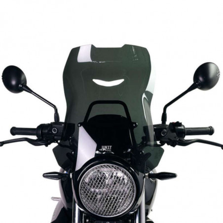 Pare-brise XL et support GPS Unit Garage BMW R NineT - fumé image 1