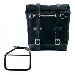 Unit Garage Set black/black Scram panniers + right-hand bracket BMW R12 NineT - 22/30 liters picture 1