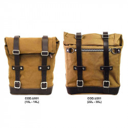 Unit Garage Set beige Scram panniers + left-hand bracket BMW R12 NineT - 22/30 liters picture 2