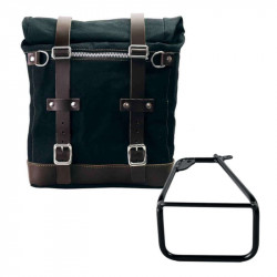 Unit Garage Set black Scram panniers + left-hand bracket BMW R12 NineT - 22/30 liters picture 1