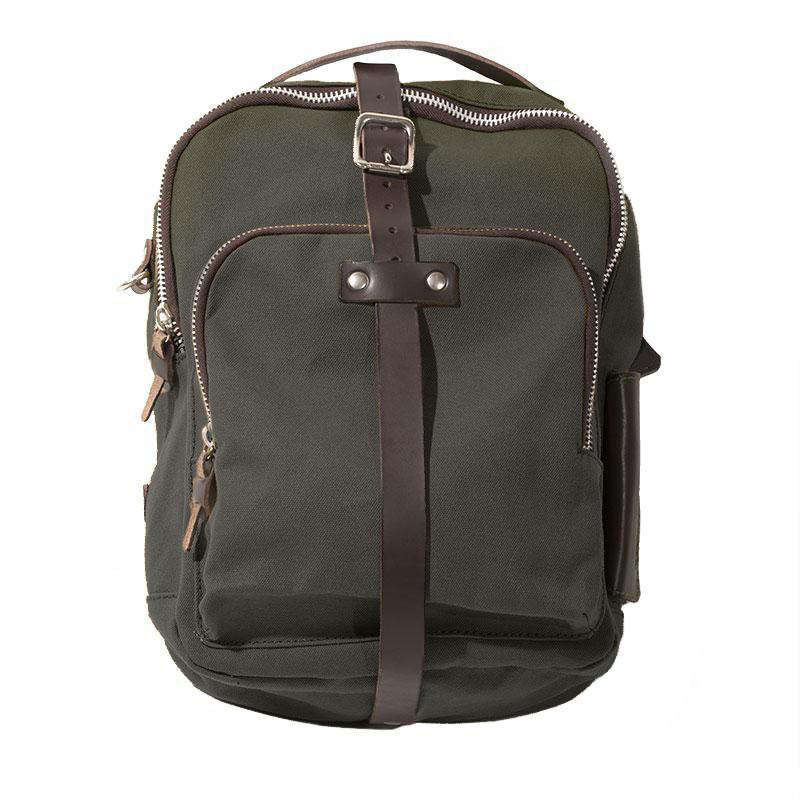 Unit Garage canvas tank bag - green/brown picture 1 Unit Garage canvas tank bag - green/brown picture 1