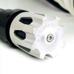 Unit Garage original shock absorber preload button BMW R12, R12 GS & R12 NineT - silver