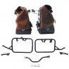 Set split leather panniers Cult Colorado Brown + frames Unit Garage BMW R12 GS - 40/50 liters picture 2