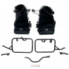 Set split leather panniers Cult Jet Black + frames Unit Garage BMW R12 GS - 40/50 liters picture 2