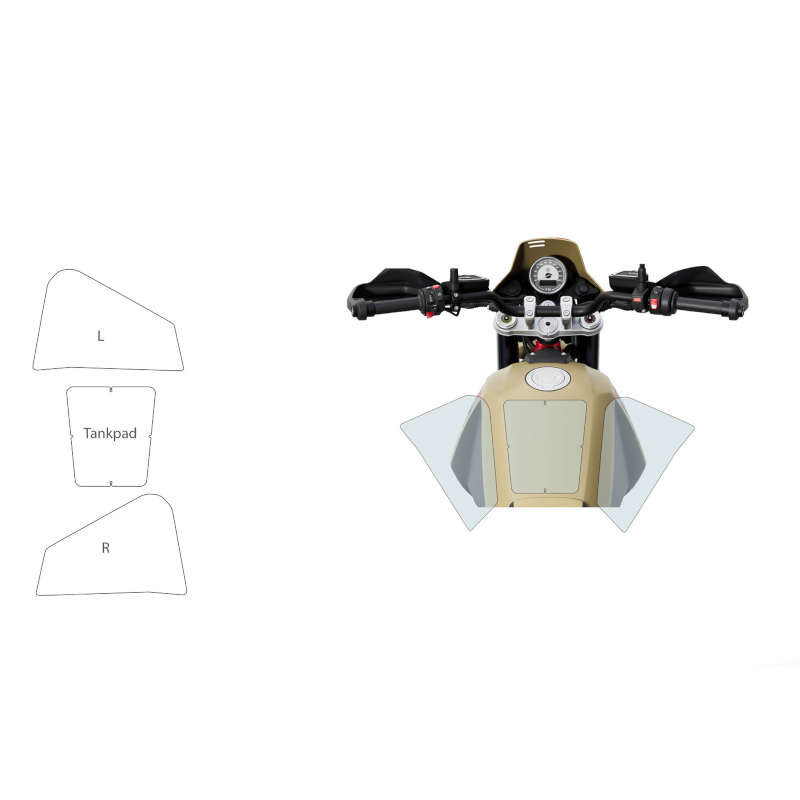 Film de protection de peinture réservoir Wunderlich BMW R12 GS - mat