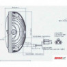 Phare LED Thunderbolt KOSO 170 mm